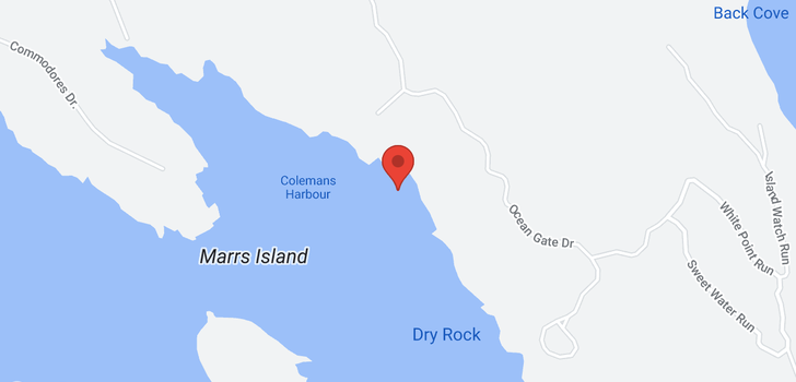 map of 140 Coleman's Cove Road
